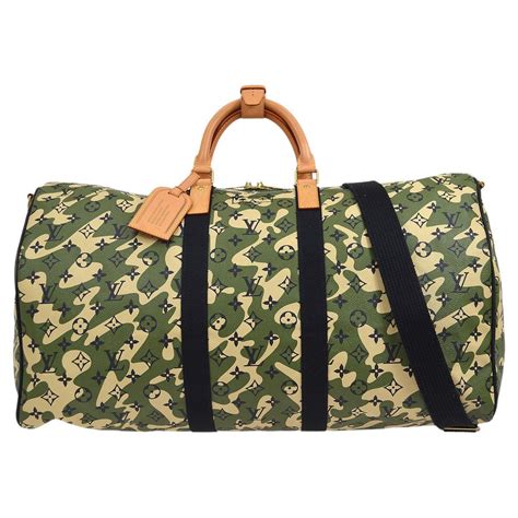 camo Louis Vuitton duffle bag